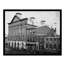 Ford's Theater, Scene of Lincoln's Death 1865 posters