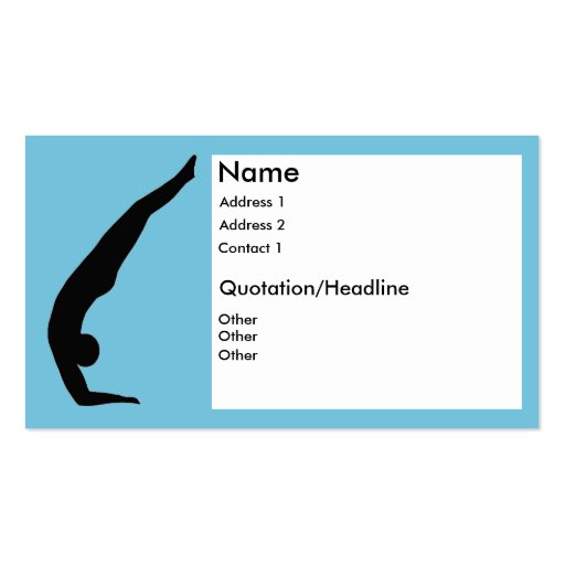 Forearm Stand - Yoga Business Cards