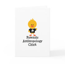 Forensic Anthropology Chick Greeting Card