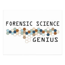 Forensic Science Genius Postcard