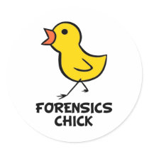 Forensics Chick stickers by chicktshirts8 Forensics Chick stickers