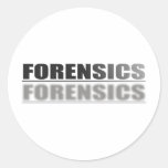 FORENSICS ROUND STICKERS