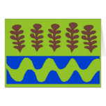 Forest and River Abstract cards