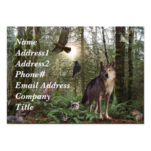 Forest Animals Business Cards