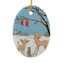 Forest Animals Personalized Christmas Ornament