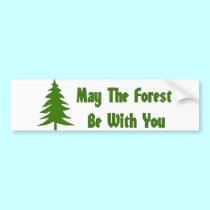 Forest Blessing bumper stickers