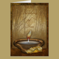 Forest Candle Greetings and Note Cards cards