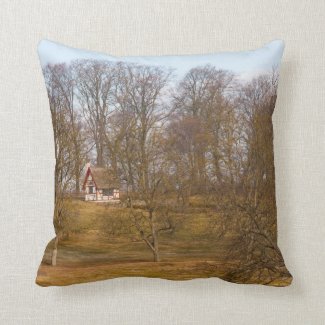 Forest cottage pillow