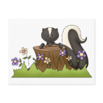 Forest Critters · Skunk postcards