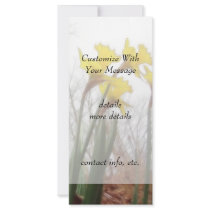 Forest Daffodils Customized Rack Card