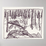 Forest Drawing Poster