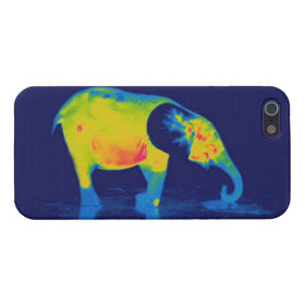 Forest Elephant - Thermal Image iPhone 5/5s Case