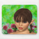 Forest Elf Girl Mousepad by RonniLeigh Forest Elf Girl Mousepad