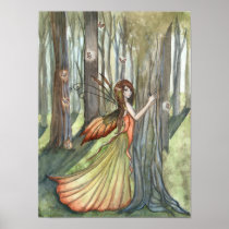 Forest Enchantment Fairy Art Print