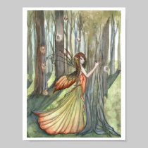 Forest Enchantment Fairy Poster Print posters