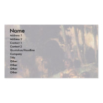 Forest Evening Scene By Marées Hans Von Business Card Template