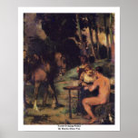 Forest Evening Scene By Marées Hans Von posters