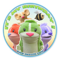 Forest Fables Birthday Sticker