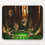 Forest fairy circle mouspad mouse pad