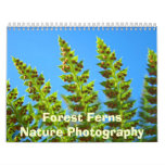 Forest Ferns Nature Photography Calendar Green