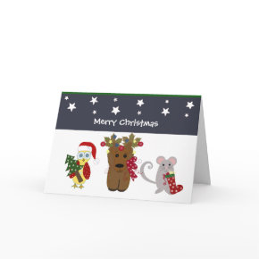 Forest Friends Christmas card