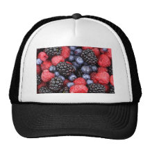 Forest Fruit Background Mesh Hat