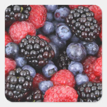 Forest Fruit Background Stickers