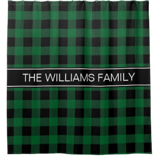Buffalo Plaid Shower Curtains Zazzle