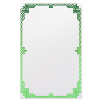 Forest Green Celtic knot stationery by Imp_Productions Forest Green Celtic knot stationery