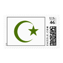 Forest Green Crescent & Star.png Stamp