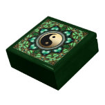 Forest Green Hearts Gold Yin Yang Lacquered Gift B Gift Boxes