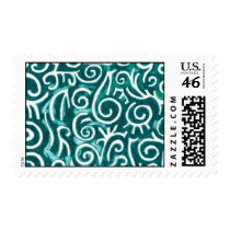 Forest Green Postage stamps