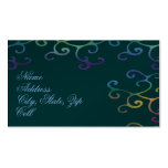 Forest Green Tie Dye Scroll Business Card Templates