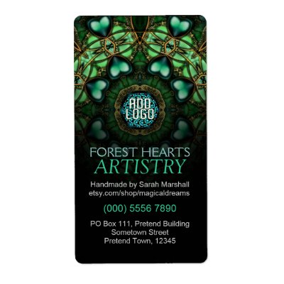 Forest Hearts Art Label label