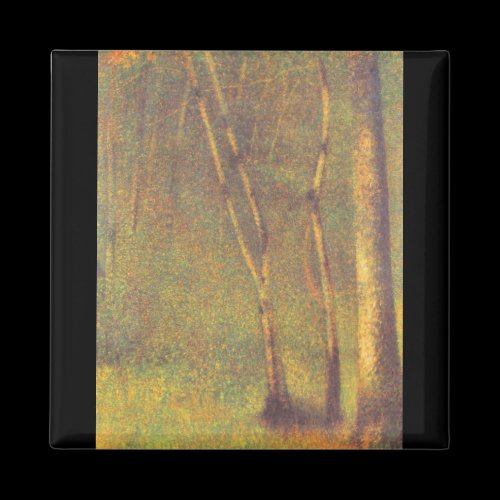 Forest in Pontaubert by Georges Seurat Refrigerator Magnets