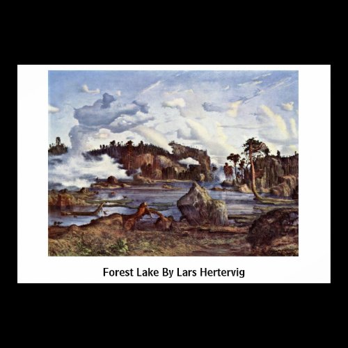Forest Lake By Lars Hertervig Print