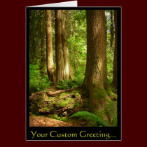 Forest Landscape Blank Card Beautiful Print Cards cards