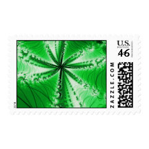 Forest Leafy Plant Fractal Stamp
