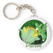 Forest Magic Corgi Keychain