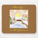 Forest Morning Bright mousepads
