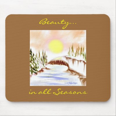 Forest Morning Bright Mouse Pad by godsworld4you