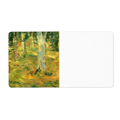 Forest of Compiegne by Berthe Morisot Custom Shipping Label