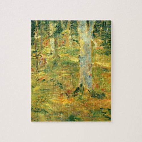 Forest of Compiegne by Berthe Morisot Jigsaw Puzzles