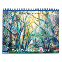 Forest of Life  Calender Wall Calendars