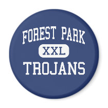 Forest Park - TROJANS - High - Beaumont Texas Refrigerator Magnet