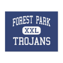 Forest Park - TROJANS - High - Beaumont Texas Postcards