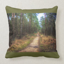 Forest Path HDR cushion pillow pillows