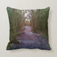 Forest path pillow