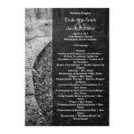 Forest Path Wedding Program Personalized Invite