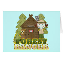 Forest Ranger - Brunette Girl Cards